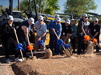 Downtown Campus digging for construction