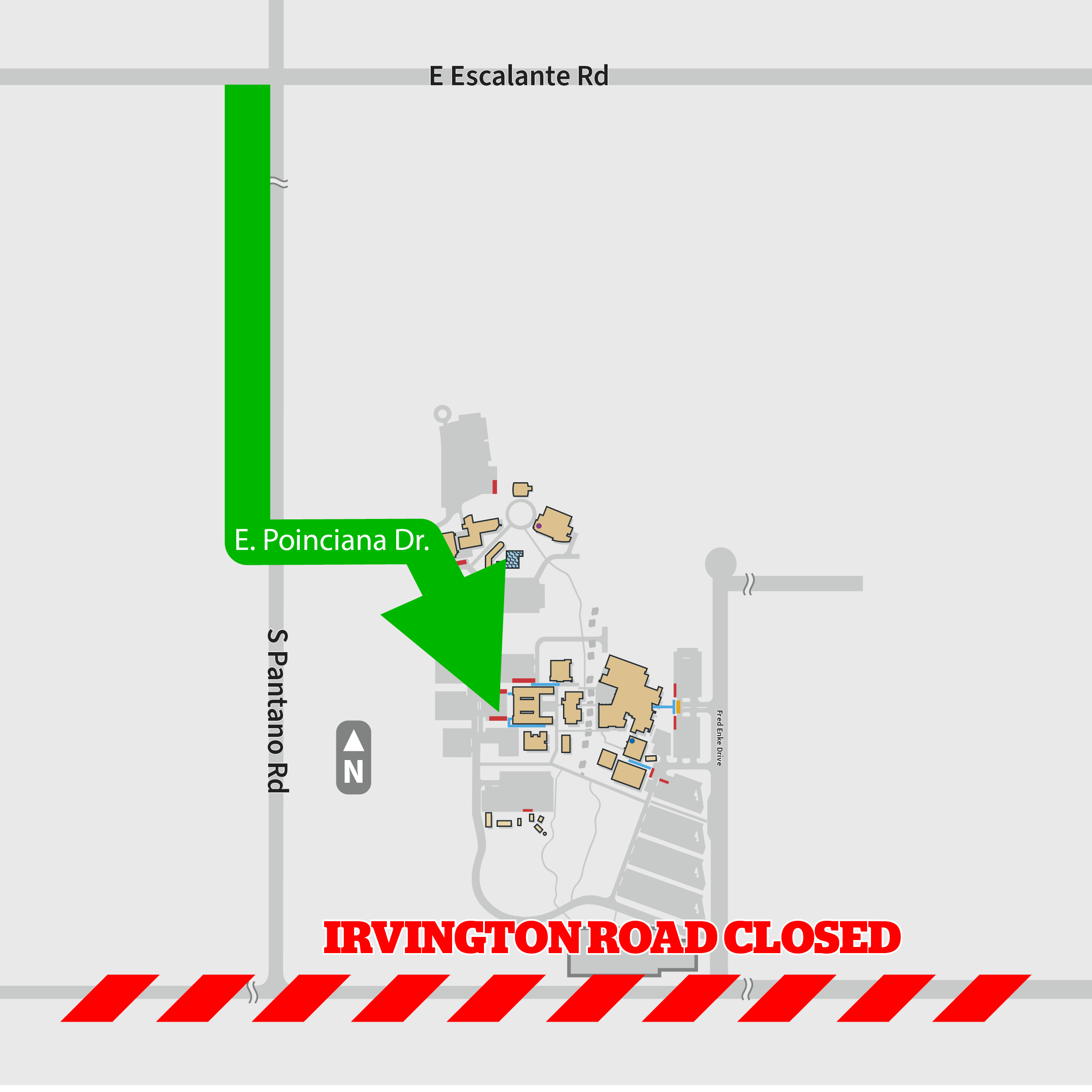 A map illustrating the route to take as mentioned above in context