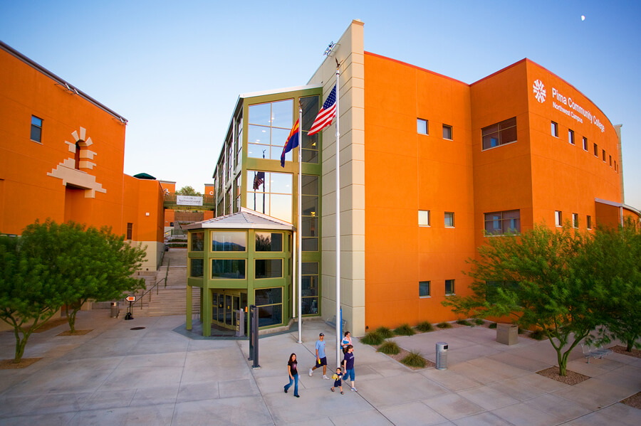 An aerial view of Pima's Northwest Campus