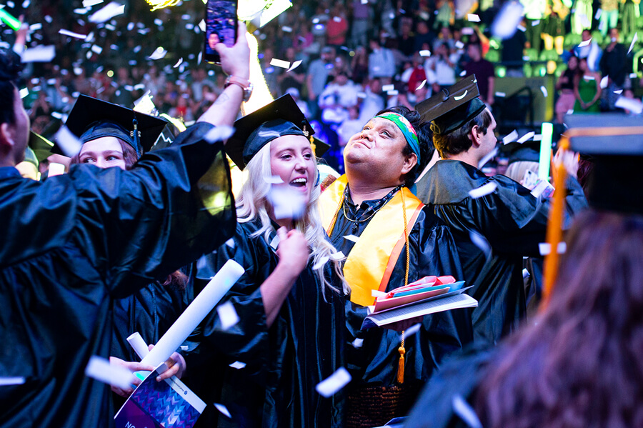 Students Celebrate at a Pima Graduation