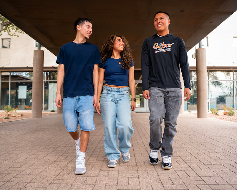 Students at downtown campus.