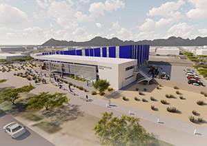 Rendering of the new advanced manufacturing center at Downtown Campus.
