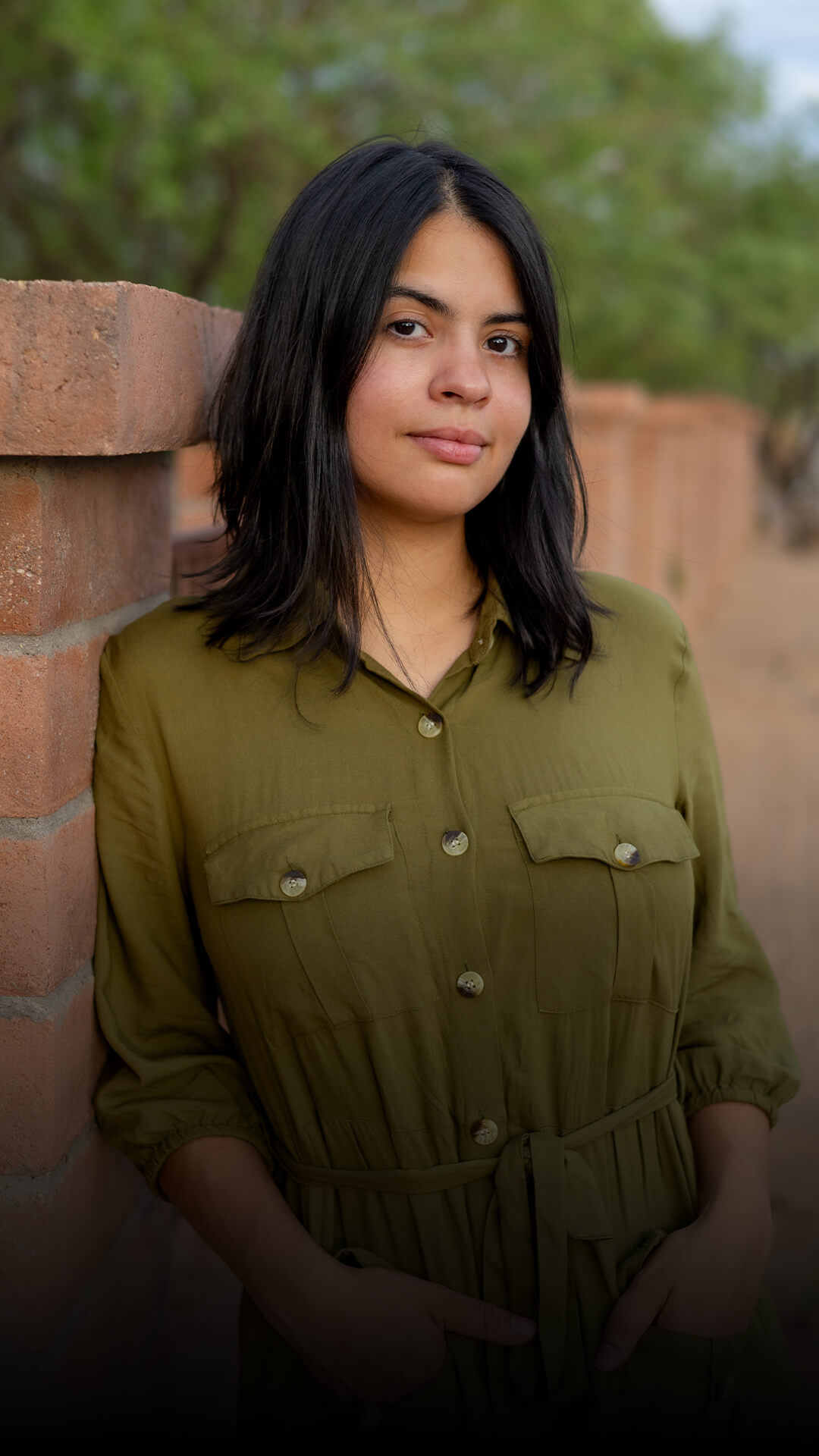 Rachael poses for the camera.