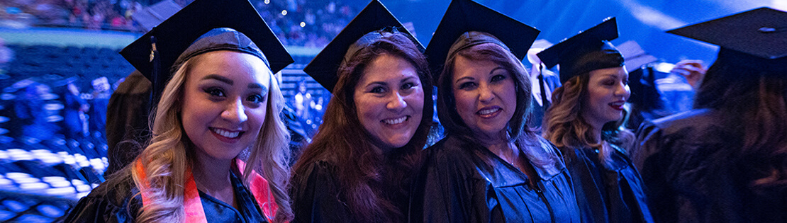 A group of female students at Pima's Graduation