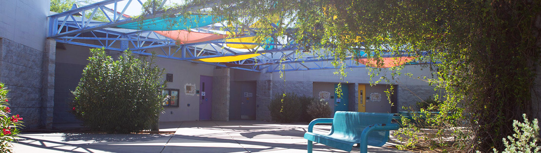 An outside view of Pima's El Pueblo Center