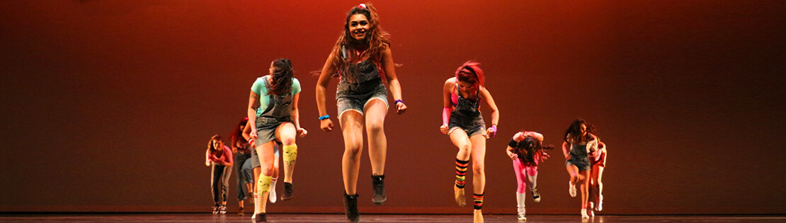 Dancers Perform on stage at the Center for Arts