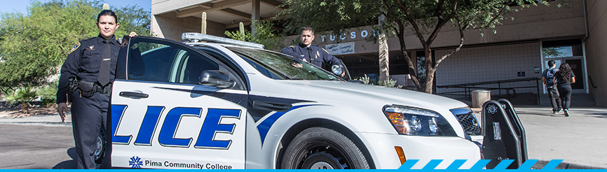 PCC police with police car