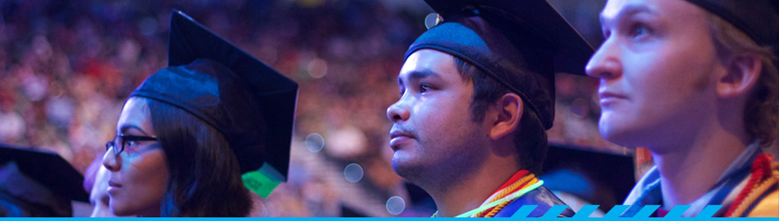 3 graduates at PCC Graduation