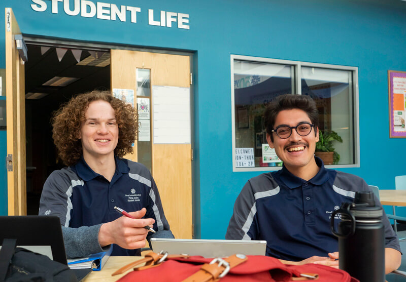 two students in student government